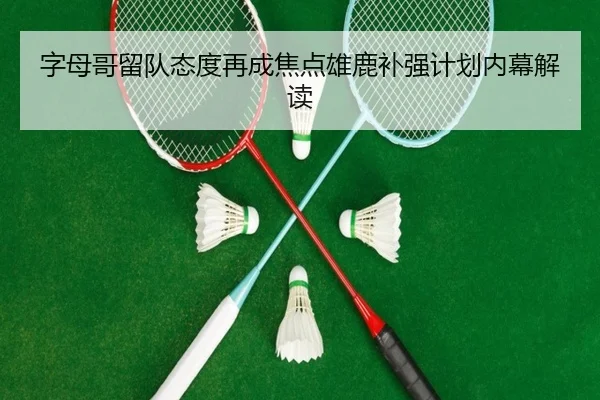 字母哥留队态度再成焦点雄鹿补强计划内幕解读 - BEIBOSPORTS